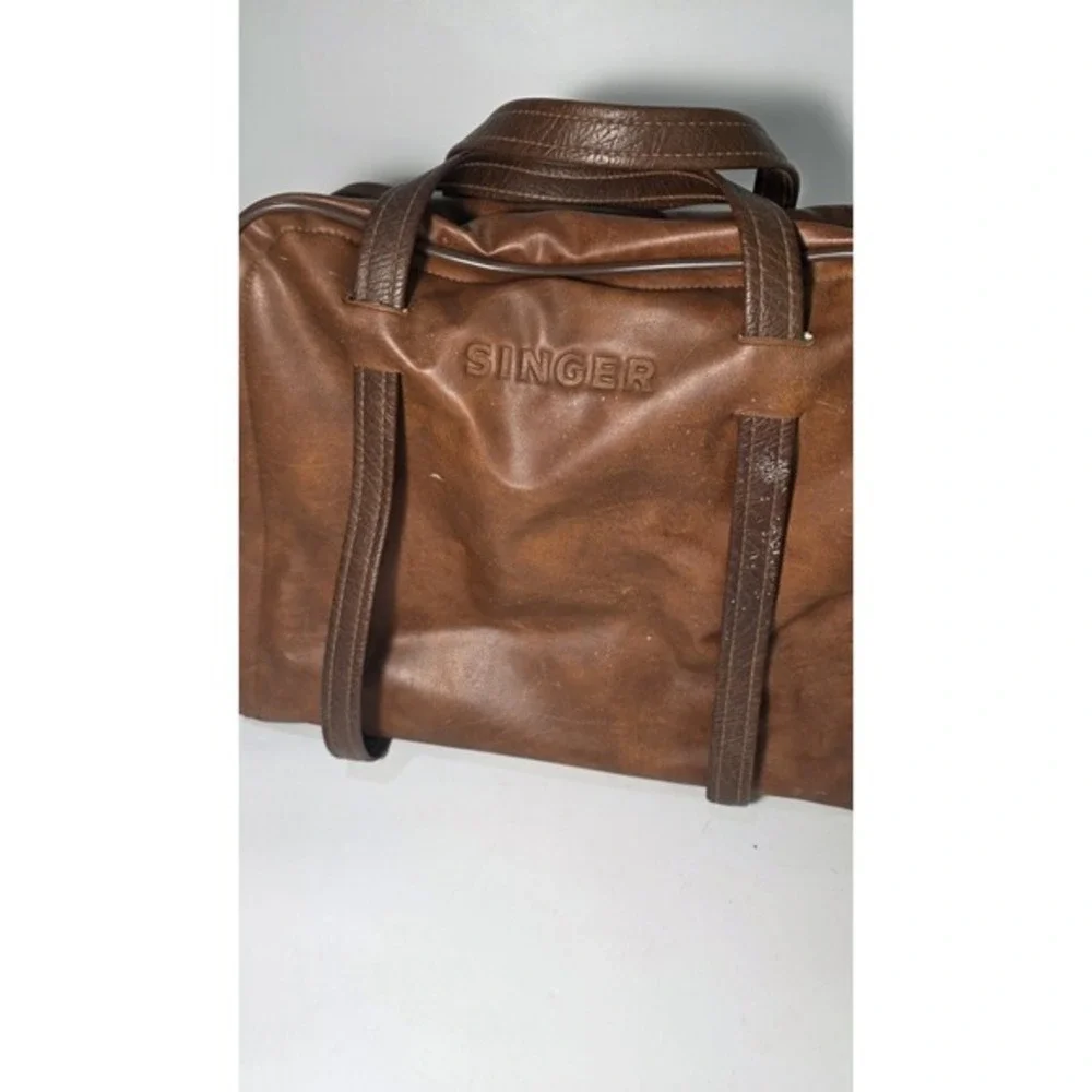 SINGER Vintage Sewing Machine Travel Vinyl‎ /Carry Case/Storage Bag